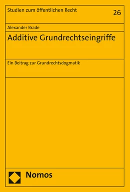Abbildung von Brade | Additive Grundrechtseingriffe | 1. Auflage | 2020 | 26 | beck-shop.de