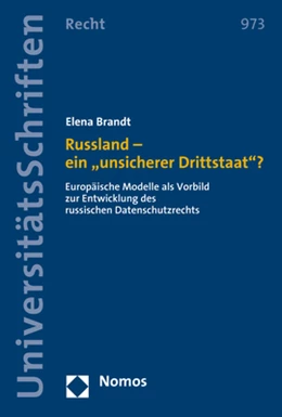 Abbildung von Brandt | Datenschutzrechtlicher Persönlichkeitsschutz als rechtsstaatliche Voraussetzung wirtschaftlichen Handelns | 1. Auflage | 2020 | 973 | beck-shop.de