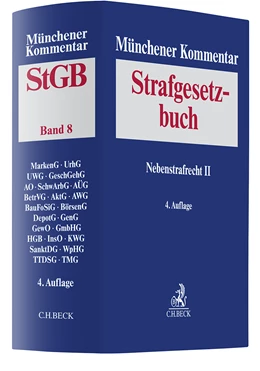 Abbildung von Münchener Kommentar zum Strafgesetzbuch: StGB, Band 8: Nebenstrafrecht II | 4. Auflage | 2023 | beck-shop.de