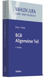 Abbildung von Bitter / Röder | BGB Allgemeiner Teil | 5., neu bearbeitete Auflage | 2020 | beck-shop.de
