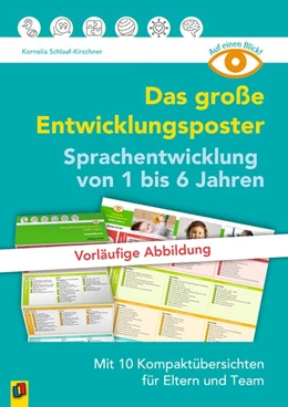 Abbildung von Fege-Scholz / Schlaaf-Kirschner | Auf einen Blick: Das große Entwicklungsposter - Sprachentwicklung von 1 bis 6 Jahren | 1. Auflage | 2020 | beck-shop.de