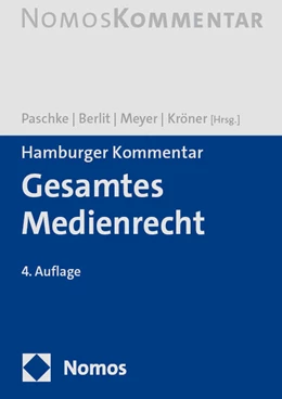 Abbildung von Paschke / Berlit | Hamburger Kommentar Gesamtes Medienrecht | 4. Auflage | 2020 | beck-shop.de