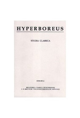 Cover:, Hyperboreus Vol. 25 Jg. 2019 Heft 2