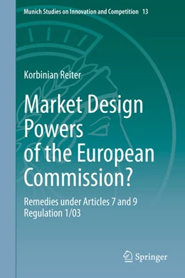 Abbildung von Reiter | Market Design Powers of the European Commission? | 1. Auflage | 2020 | beck-shop.de