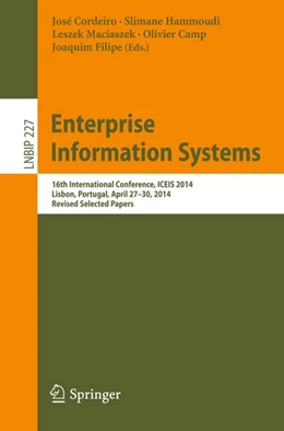 Abbildung von Cordeiro / Hammoudi | Enterprise Information Systems | 1. Auflage | 2015 | beck-shop.de