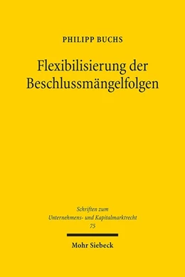 Abbildung von Buchs | Flexibilisierung der Beschlussmängelfolgen | 1. Auflage | 2020 | beck-shop.de
