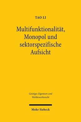 Abbildung von Li | Multifunktionalität, Monopol und sektorspezifische Aufsicht | 1. Auflage | 2020 | beck-shop.de
