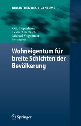 Abbildung von Depenheuer / Hertzsch | Wohneigentum für breite Schichten der Bevölkerung | 1. Auflage | 2020 | beck-shop.de