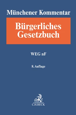 Abbildung von Münchener Kommentar zum Bürgerlichen Gesetzbuch: BGB, Band 8a: WEG nF | 8. Auflage | 2021 | beck-shop.de