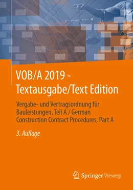 Abbildung von VOB/A 2019 - Textausgabe/Text Edition | 3. Auflage | 2020 | beck-shop.de
