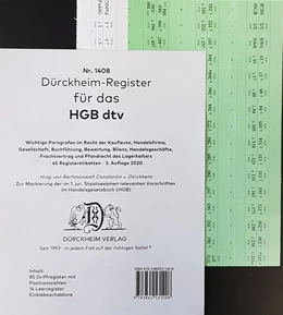 Abbildung von Dürckheim | HGB im dtv - Dürckheim-Register (Nr. 1408) | 3. Auflage | 2020 | beck-shop.de