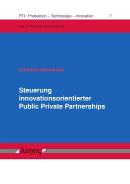 Abbildung von Schminder | Steuerung innovationsorientierter Public Private Partnerships | 1. Auflage | 2020 | 7 | beck-shop.de