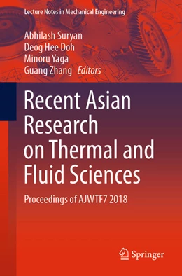 Abbildung von Suryan / Doh | Recent Asian Research on Thermal and Fluid Sciences | 1. Auflage | 2020 | beck-shop.de