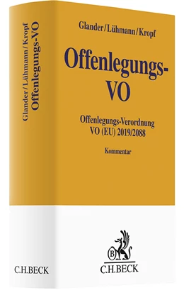 Abbildung von Glander / Lühmann | Offenlegungs-VO | 1. Auflage | 2024 | beck-shop.de