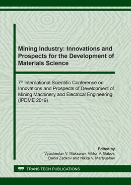 Abbildung von Maksarov / Gabov | Mining Industry: Innovations and Prospects for the Development of Materials Science | 1. Auflage | 2020 | beck-shop.de