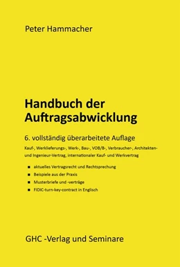 Abbildung von Hammacher | Handbuch der Auftragsabwicklung | 6. Auflage | 2020 | beck-shop.de