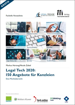 Abbildung von Hartung / Zobel | Legal Tech 2020: 150 Angebote für Kanzleien | 1. Auflage | 2020 | beck-shop.de