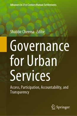 Abbildung von Cheema | Governance for Urban Services | 1. Auflage | 2020 | beck-shop.de