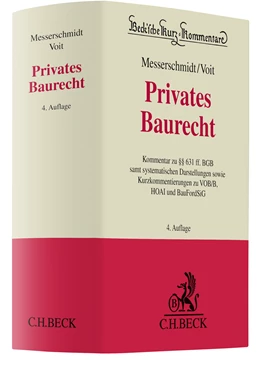Abbildung von Messerschmidt / Voit | Privates Baurecht | 4. Auflage | 2022 | Band 60 | beck-shop.de