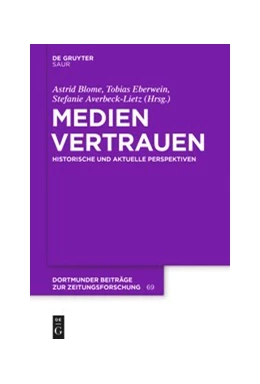 Abbildung von Blome / Eberwein | Medienvertrauen | 1. Auflage | 2020 | beck-shop.de