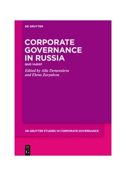 Abbildung von Dementieva / Zavyalova | Corporate Governance in Russia | 1. Auflage | 2020 | beck-shop.de