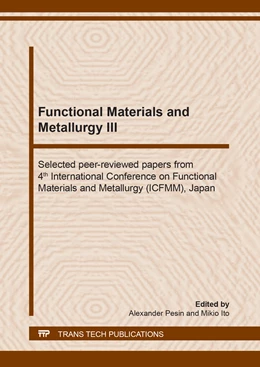 Abbildung von Pesin / Ito | Functional Materials and Metallurgy III | 1. Auflage | 2020 | beck-shop.de