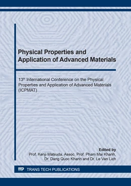 Abbildung von Matsuda / Khanh | Physical Properties and Application of Advanced Materials | 1. Auflage | 2020 | beck-shop.de