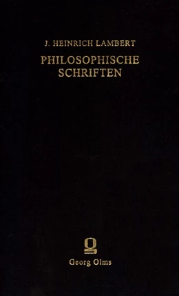 Abbildung von Lambert / Bokhove | Philosophische Schriften | 1. Auflage | 2020 | beck-shop.de