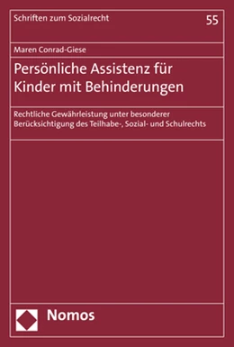 Abbildung von Conrad-Giese | Persönliche Assistenz für Kinder mit Behinderungen | 1. Auflage | 2020 | 55 | beck-shop.de