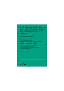 Abbildung von Maturana | Die Regulierung internationaler Ratingagenturen in der EU und den USA | 1. Auflage | 2020 | 100 | beck-shop.de
