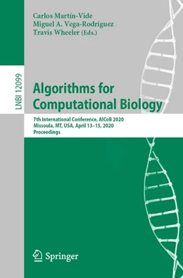 Abbildung von Martín-Vide / Vega-Rodríguez | Algorithms for Computational Biology | 1. Auflage | 2020 | beck-shop.de