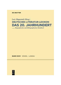 Abbildung von Hagestedt | Deutsches Literatur-Lexikon. Das 20. Jahrhundert | 1. Auflage | 2020 | beck-shop.de