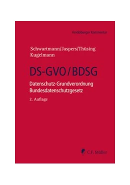Abbildung von Schwartmann / Jaspers | DS-GVO/BDSG: Datenschutz-Grundverordnung, Bundesdatenschutzgesetz | 2. Auflage | 2020 | beck-shop.de