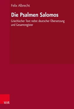 Abbildung von Albrecht | Die Psalmen Salomos | 1. Auflage | 2020 | beck-shop.de