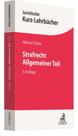 Abbildung von Frister | Strafrecht Allgemeiner Teil | 9. Auflage | 2020 | beck-shop.de