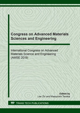 Abbildung von Zhi / Tanaka | Congress on Advanced Materials Sciences and Engineering | 1. Auflage | 2020 | beck-shop.de