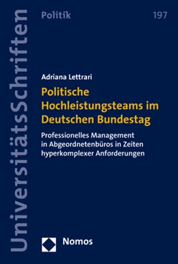 Abbildung von Lettrari | Politische Hochleistungsteams im Deutschen Bundestag | 1. Auflage | 2020 | 197 | beck-shop.de