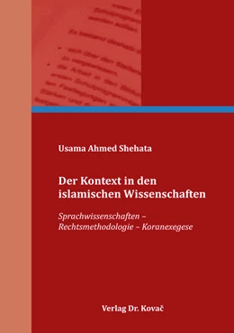 Abbildung von Shehata | Der Kontext in den islamischen Wissenschaften | 1. Auflage | 2020 | 16 | beck-shop.de