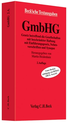 Abbildung von GmbHG | 2. Auflage | 2010 | beck-shop.de