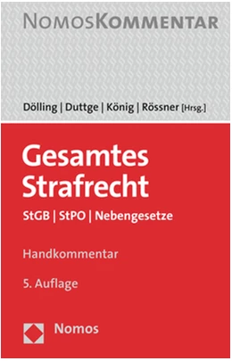 Abbildung von Dölling / Duttge | Gesamtes Strafrecht | 5. Auflage | 2022 | beck-shop.de