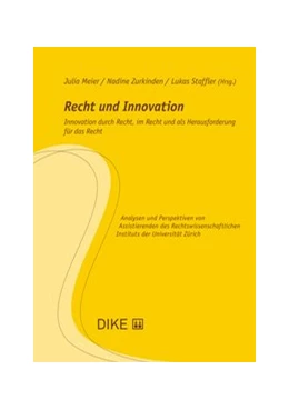 Abbildung von Meier / Zurkinden | Recht und Innovation | 1. Auflage | 2020 | Band 21 | beck-shop.de