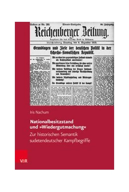 Abbildung von Nachum | Nationalbesitzstand und »Wiedergutmachung« | 1. Auflage | 2021 | beck-shop.de