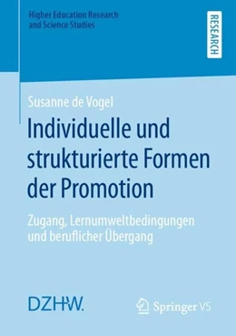 Abbildung von de Vogel | Individuelle und strukturierte Formen der Promotion | 1. Auflage | 2020 | beck-shop.de