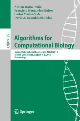 Abbildung von Dediu / Hernández-Quiroz | Algorithms for Computational Biology | 1. Auflage | 2015 | beck-shop.de