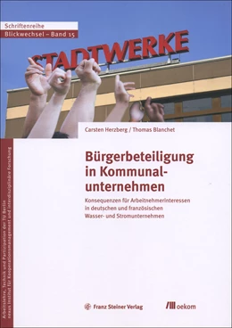 Abbildung von Herzberg / Blanchet | Bürgerbeteiligung in Kommunalunternehmen | 1. Auflage | 2020 | 15 | beck-shop.de