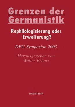 Abbildung von Erhart | Grenzen der Germanistik | 1. Auflage | 2016 | beck-shop.de