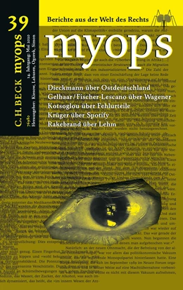 Abbildung von myops Heft 39 (Mai 2020) | 1. Auflage | 2020 | beck-shop.de