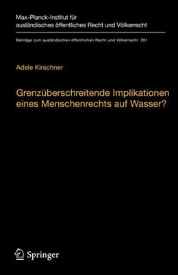 Abbildung von Kirschner | Grenzüberschreitende Implikationen eines Menschenrechts auf Wasser? | 1. Auflage | 2020 | beck-shop.de