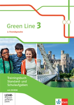 Abbildung von Green Line 3. Ausgabe 2. Fremdsprache. Trainingsbuch Standard- und Schulaufgaben, Heft mit Lösungen und CD-Extra Klasse 8 | 1. Auflage | 2020 | beck-shop.de