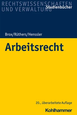 Abbildung von Brox / Rüthers | Arbeitsrecht | 20. Auflage | 2020 | beck-shop.de
